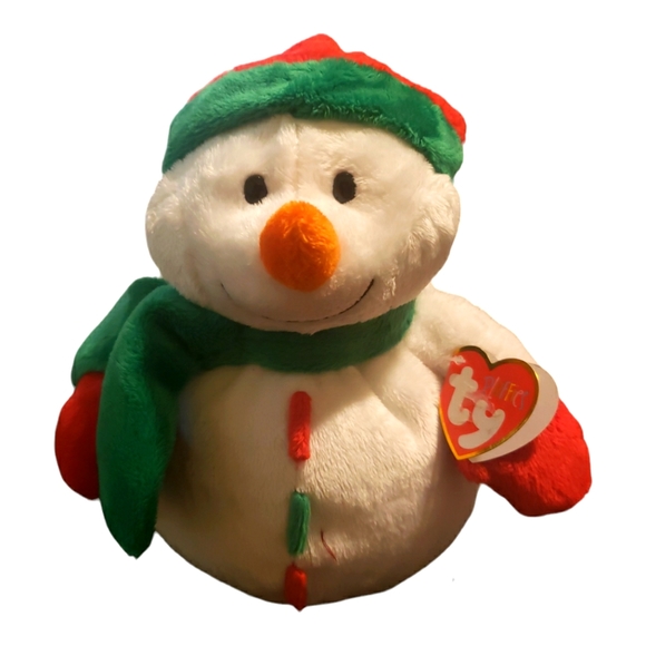 Ty Other - TY Pluffies Snowman Icicles Plush Stuffed Toy 2010 Nwt 8" Ty Snowman Plush